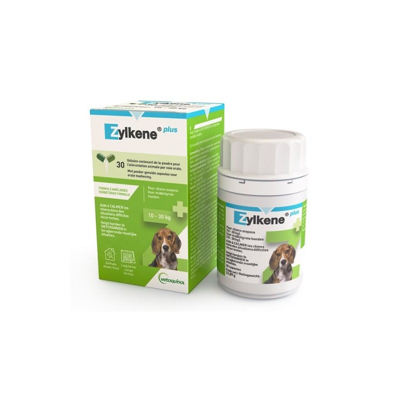 Zylkene PLUS 225 pour chien de 10-30kg - 30 capsules