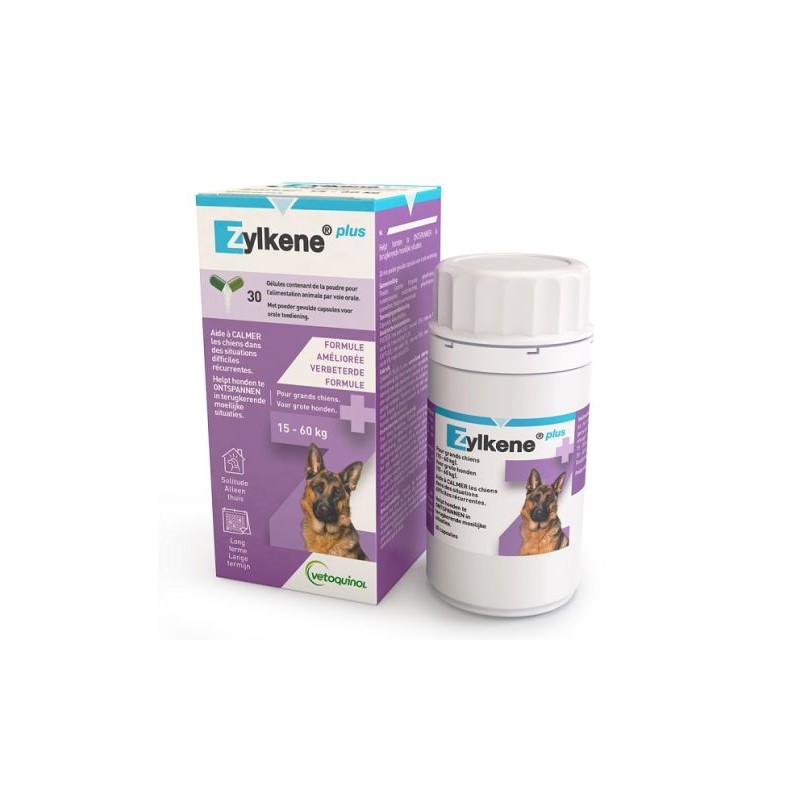 Zylkene PLUS 450 pour chien de 15-60kg - 30 capsules