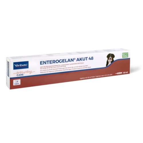 Enterogelan Akut 48 pâte Virbac pour chien- seringue doseuse