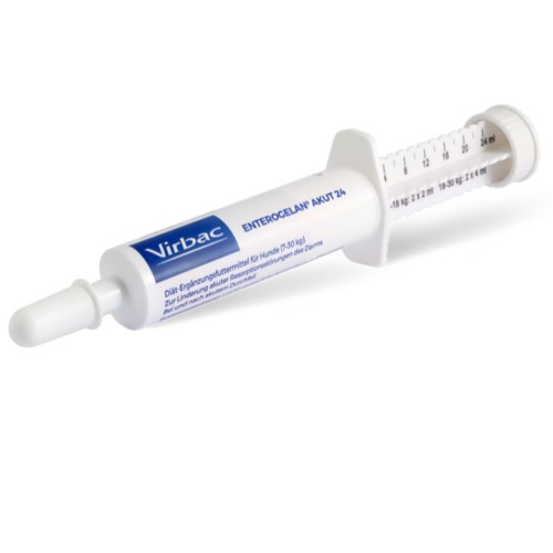Enterogelan Akut 24 pâte Virbac pour chien et chat - seringue doseuse
