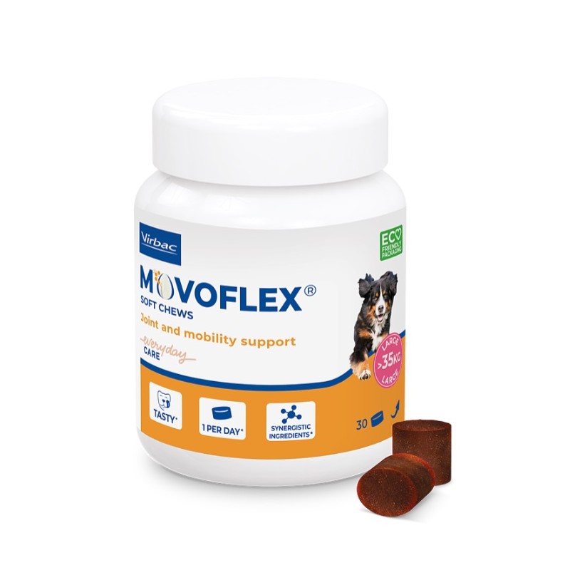 Movoflex L Virbac Soft Chews pour chien de plus de 35kg 30cp