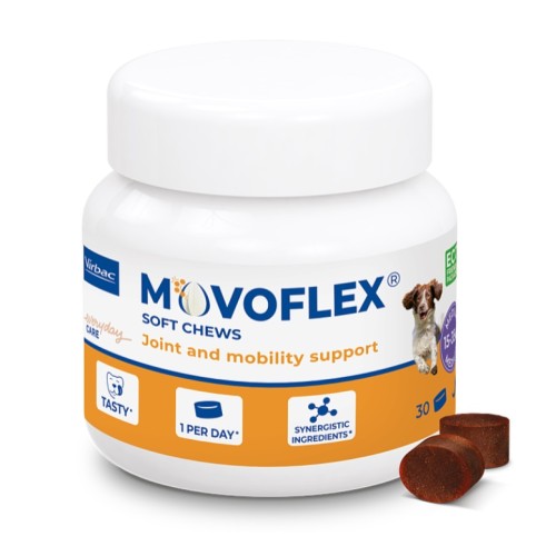 Movoflex M Virbac Soft Chews pour chien de 15 à 35kg 30cp