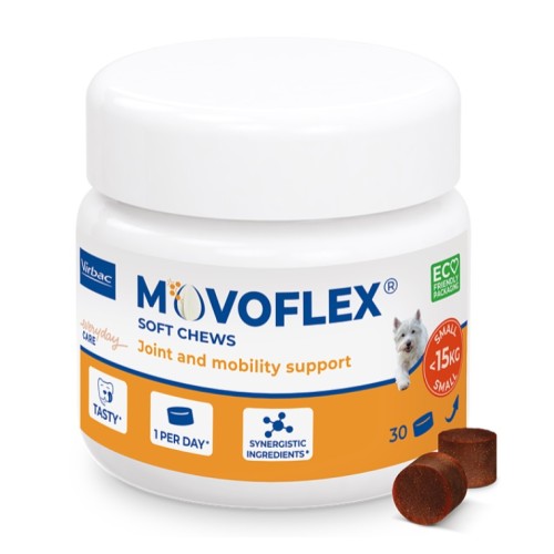 Movoflex S Virbac Soft Chews pour chien de moins de 15kg 30cp