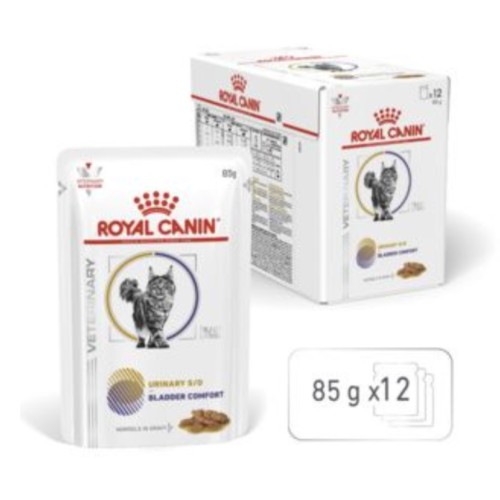 Royal Canin Veterinary Diet Urinary S/O + BLADDER COMFORT Morsels in gravy - sachets pour chat
