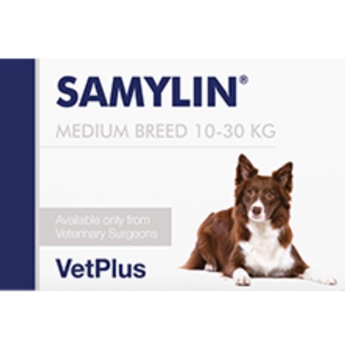 SAMYLIN Medium Breed VetPlus pour chien de 10 à 30 kg, 30cp M