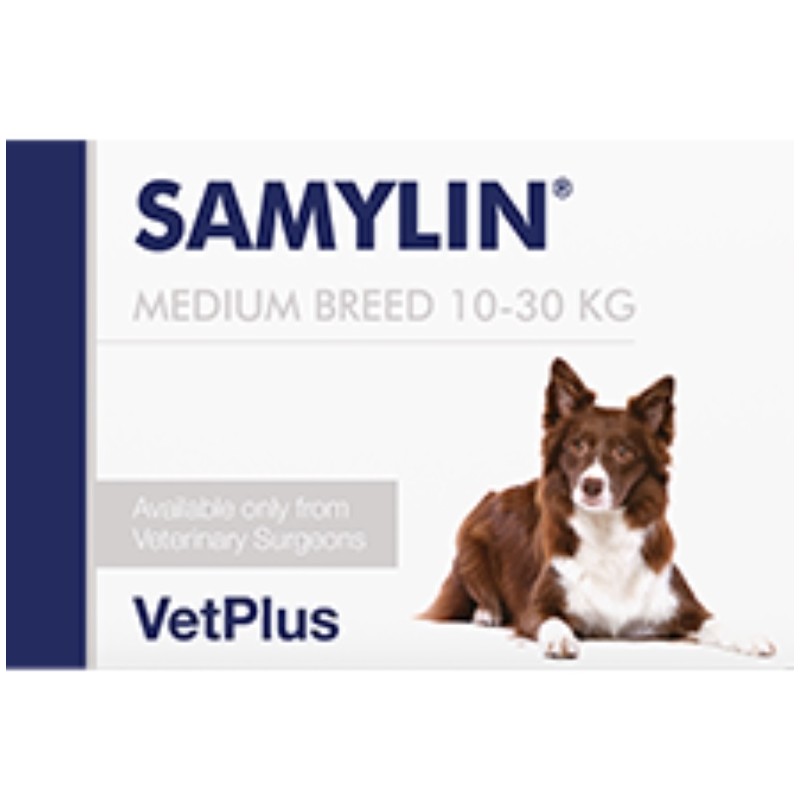 SAMYLIN Medium Breed VetPlus pour chien de 10 à 30 kg, 30cp M