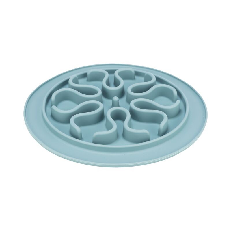 Trixie Slow Feed écuelle anti-engloutissement pour chien et chat, gris ou bleu