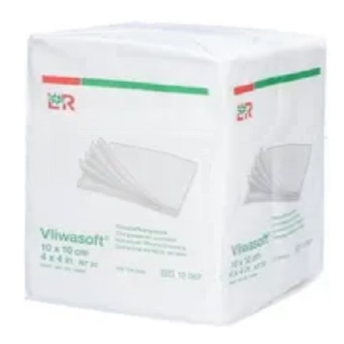 Compresses de gaze Lohmann & Rauscher Vliwasoft, 10x10 cm, 100 pièces