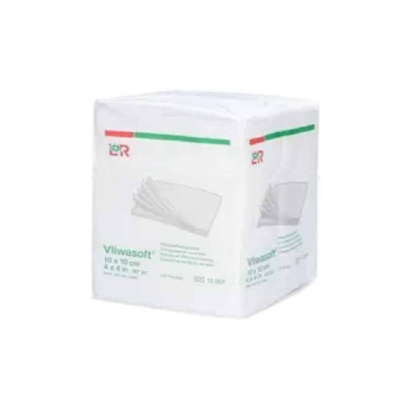 Compresses de gaze Lohmann & Rauscher Vliwasoft, 10x10 cm, 100 pièces Compresses de gaze Lohmann & Rauscher Vliwasoft, 10x10 cm, 100 pièces