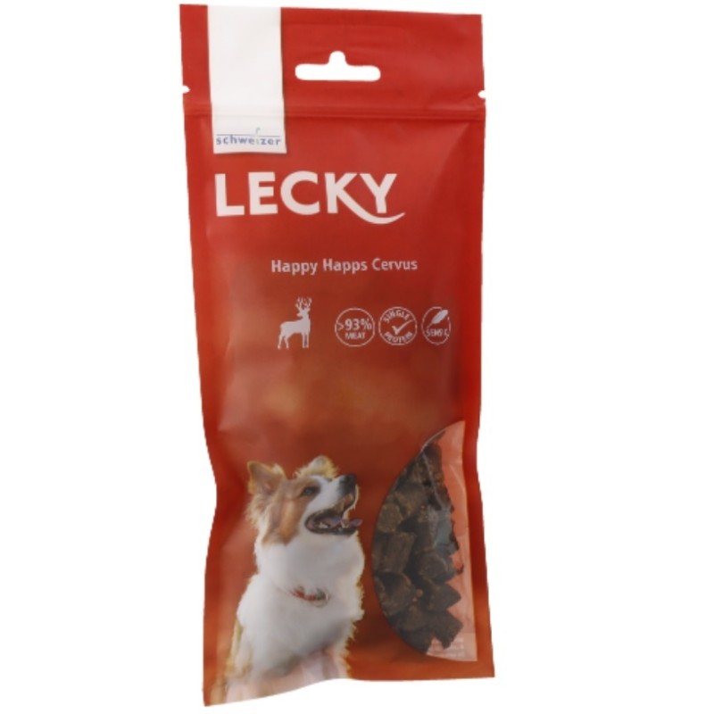 Happy Happs Cervus 120g - Schweizer Lecky - Friandises pour chien Happy Happs Cervus 120g - Schweizer Lecky - Friandises pour chien
