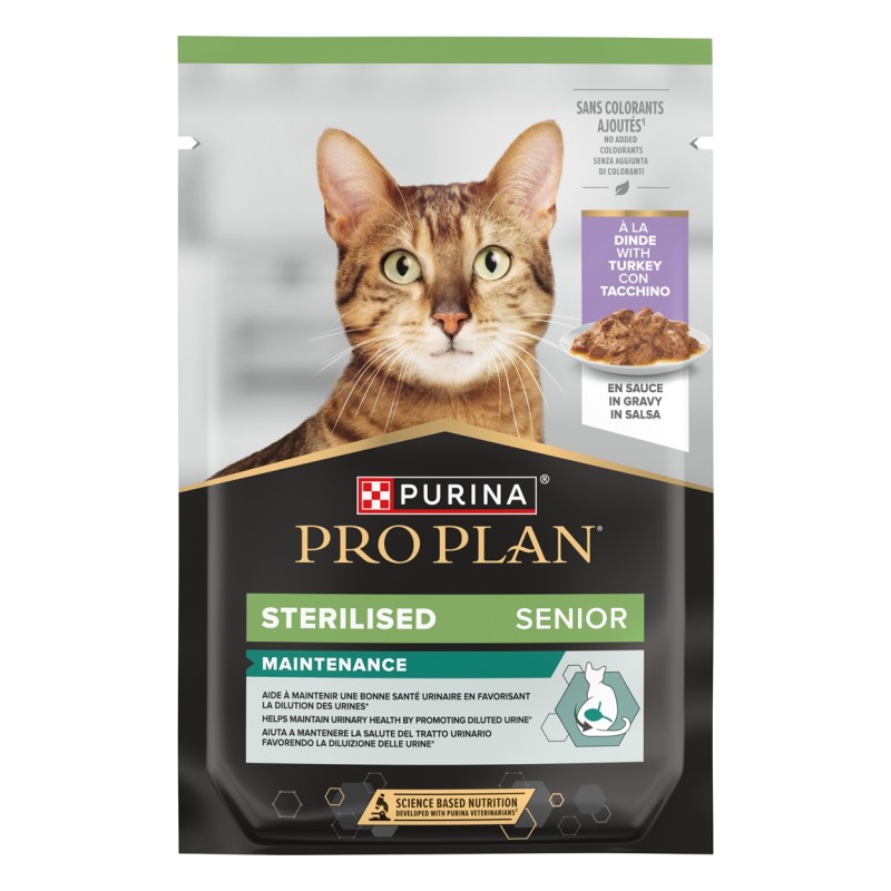 Purina ProPlan Cat Wet Sterilised Senior 7+ Maintenance turkey 10x85g