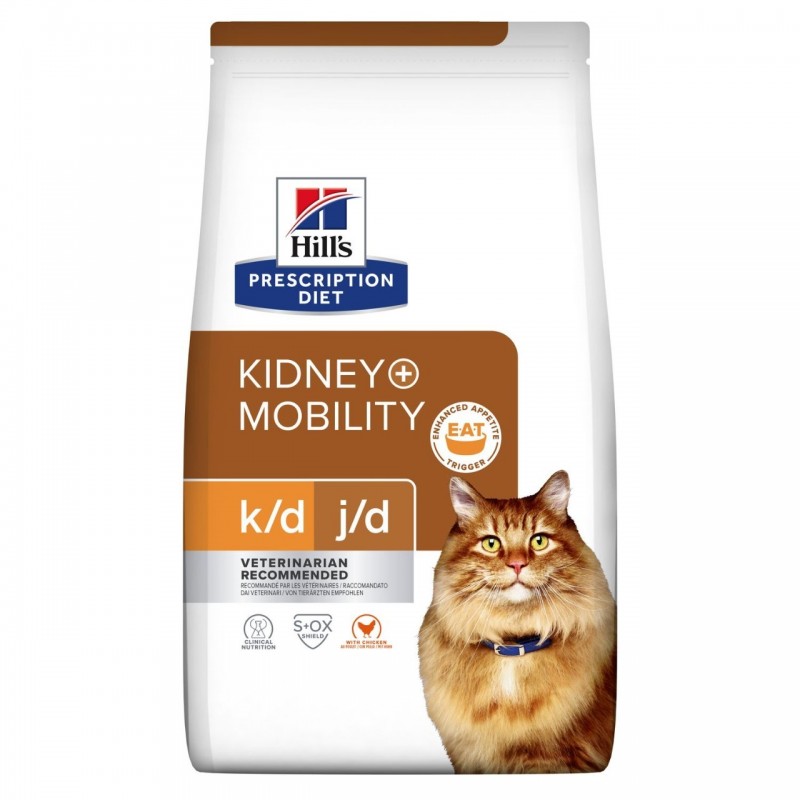 Hill's Prescription Diet Feline k/d j/d KIDNEY+MOBILITY chicken - croquettes