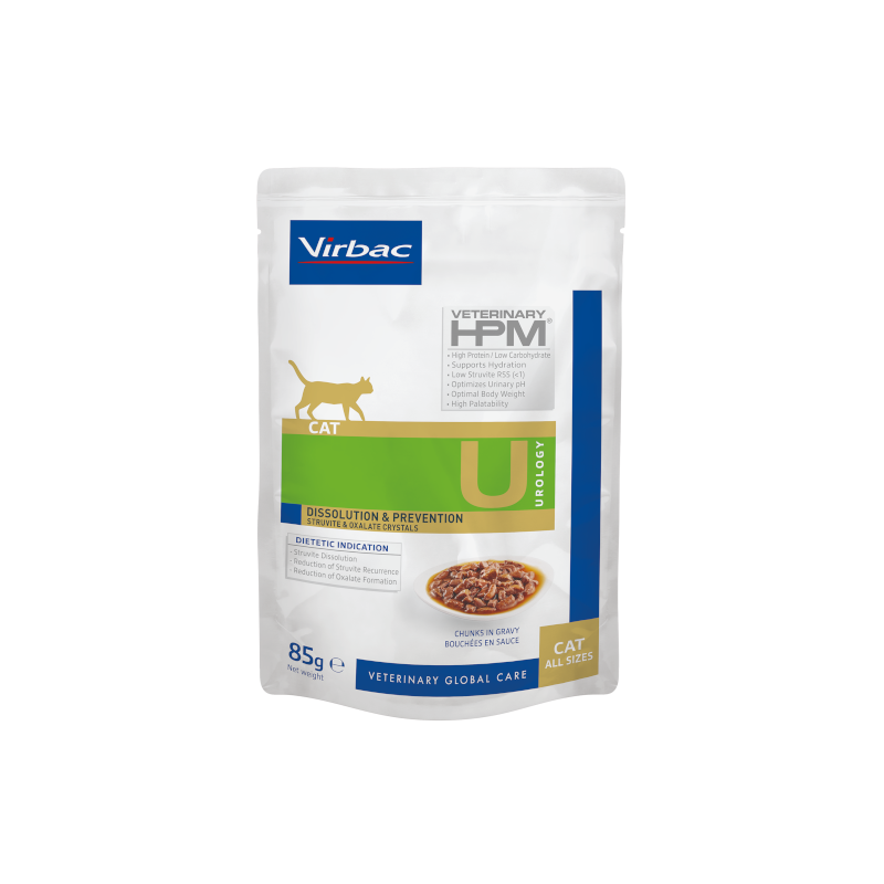 Virbac Veterinary HPM Cat Urology U2 Dissolution&Prevention