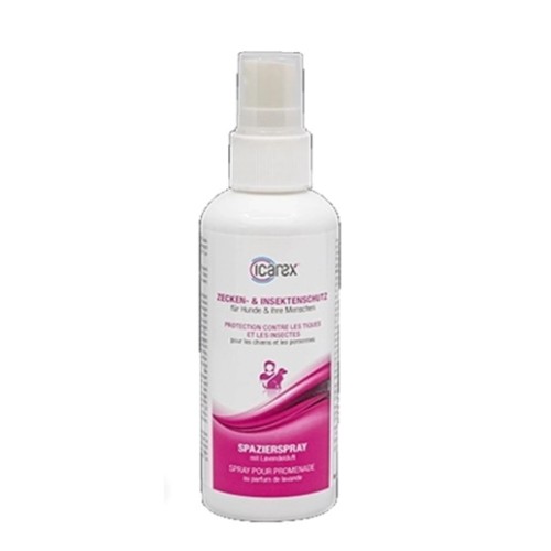 Icarex spray pour promenade 100ml, anti-insectes pour chiens, chevaux et humains