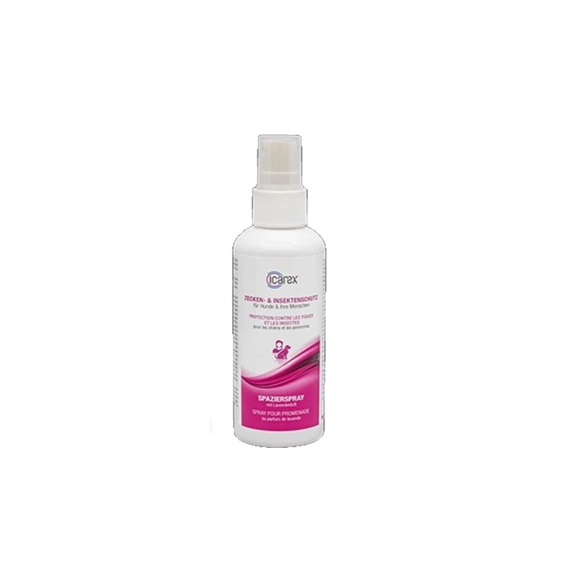 Icarex spray pour promenade 100ml, anti-insectes pour chiens, chevaux et humains