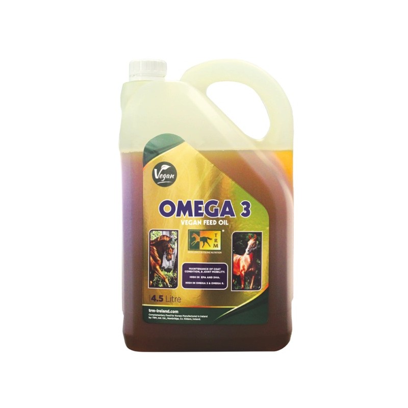 TRM Omega 3 Vegan Feed Oil pour chevaux 4,5 litres