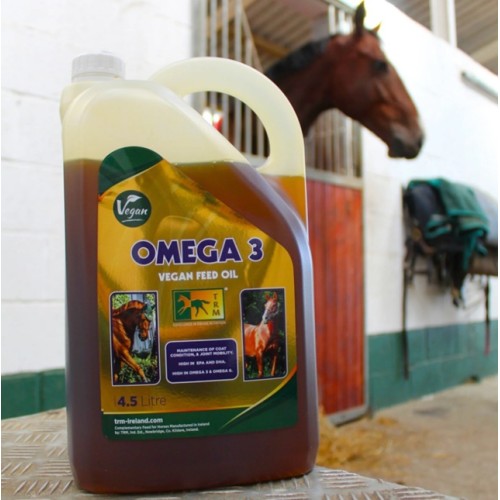 TRM Omega 3 Vegan Feed Oil pour chevaux 4,5 litres