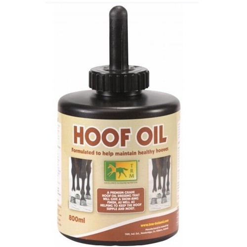 TRM Hoof Oil pour chevaux 800ml avec pinceau