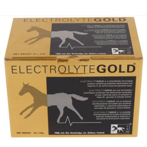TRM Electrolyte Gold pour chevaux 30x50g