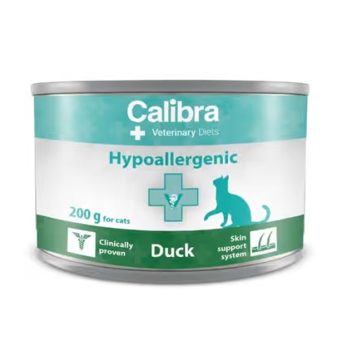 Calibra Feline Veterinary Diet Hypoallergenic pour chat, au canard