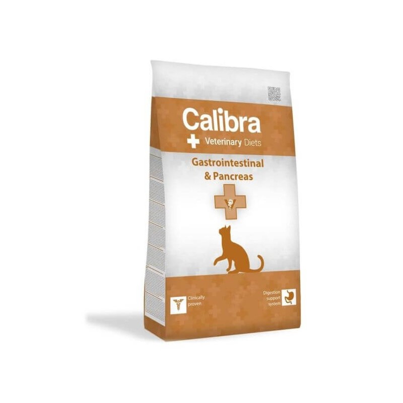 Calibra Feline Veterinary Diet Gastrointestinal & Pancreas pour chat, 2kg