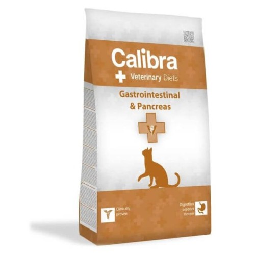 Calibra Feline Veterinary Diet Gastrointestinal & Pancreas pour chat, 2kg