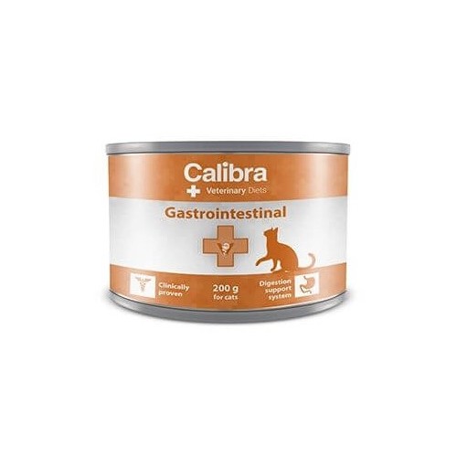 Calibra Feline Veterinary Diet Gastrointestinal & Pancreas pour chat, aliment humide en boîtes, 6x200g