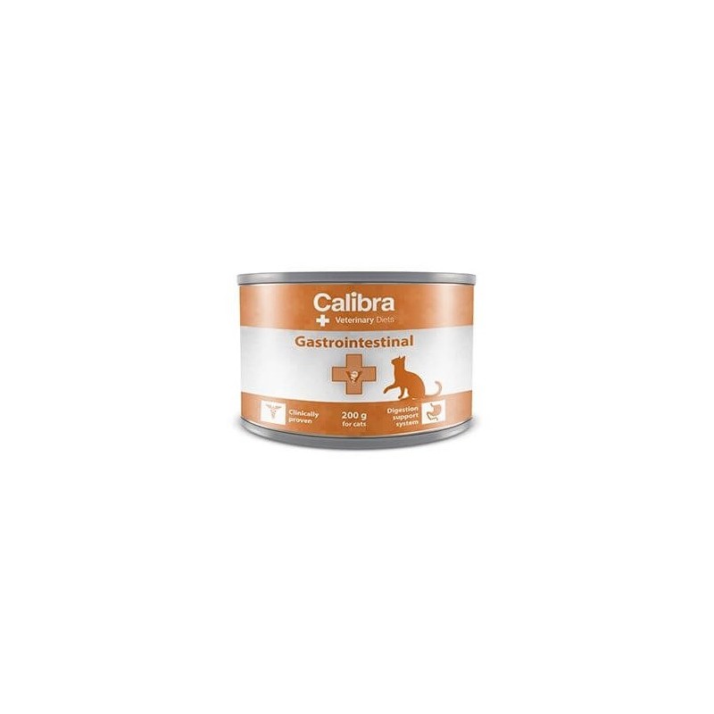 Calibra Feline Veterinary Diet Gastrointestinal & Pancreas pour chat, aliment humide en boîtes, 6x200g