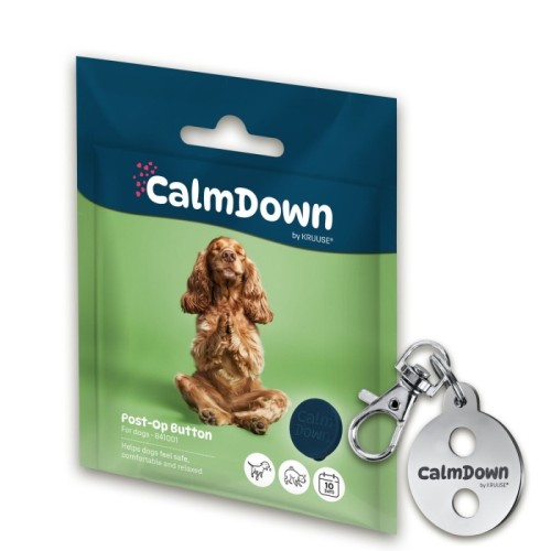 Kruuse Calm Down Chien 1 Bouton et 1 pendentif